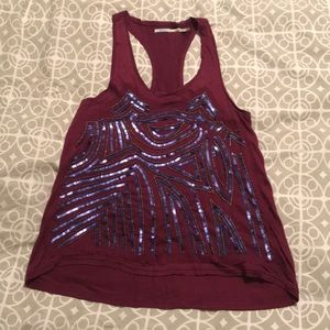 Racerback embellished tank